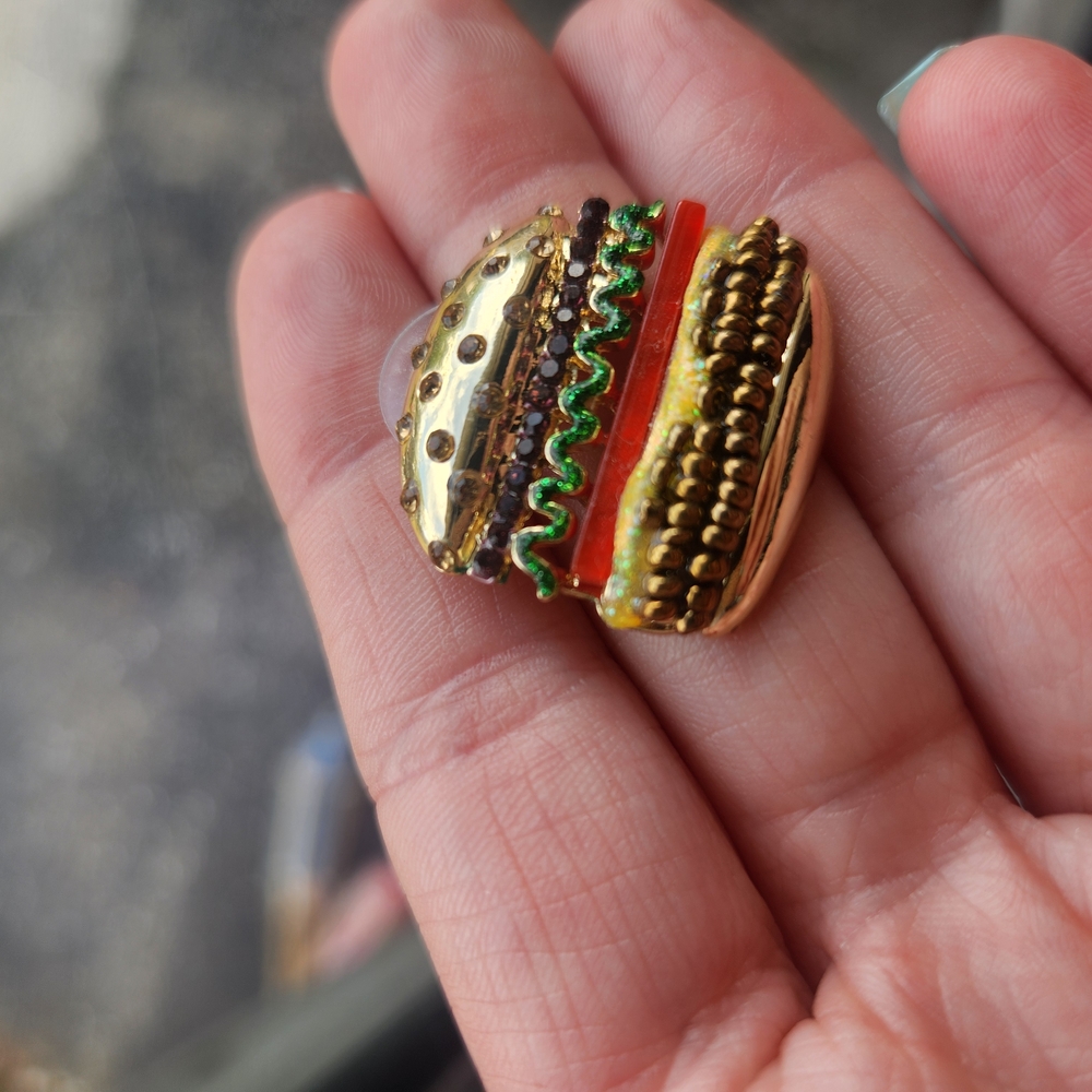 Hamburger Earrings
